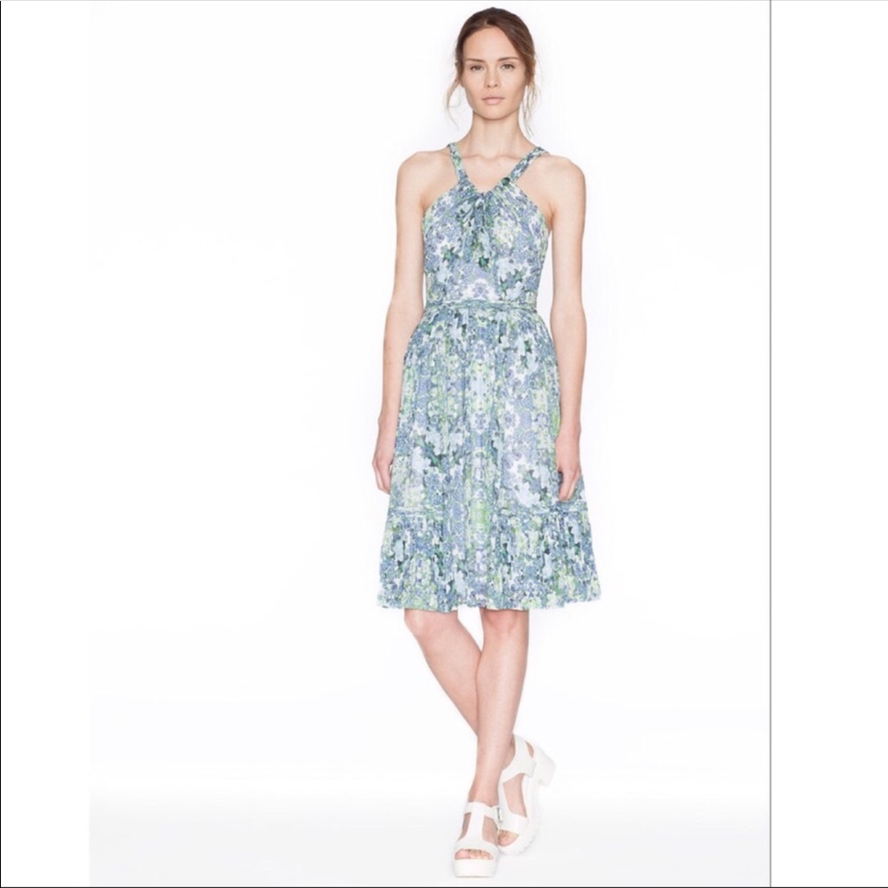 Marchesa Voyage Ready To Wear Flower Silk Dress 4